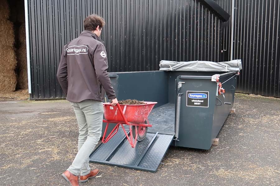 mestcontainer handig inloopklep